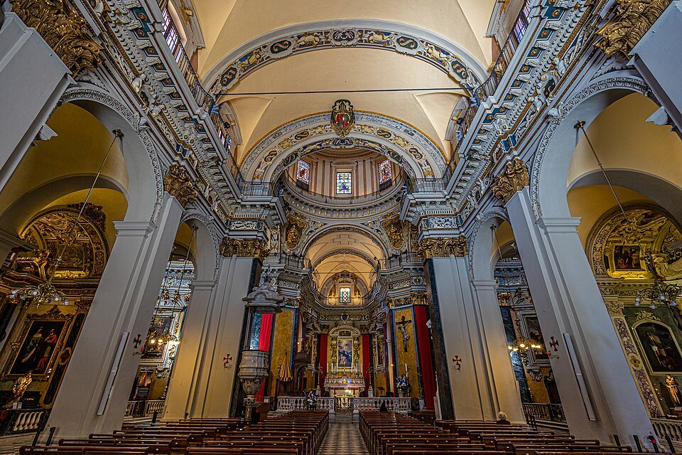 Cathedrale Sainte-Réparate Nice inside 2019