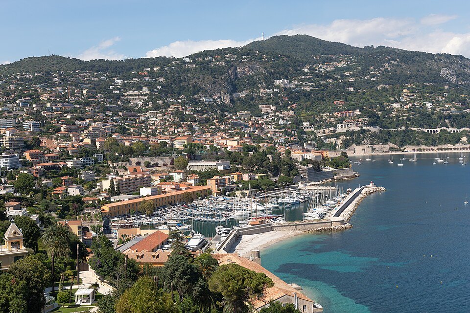 The harbour front at Villefranche