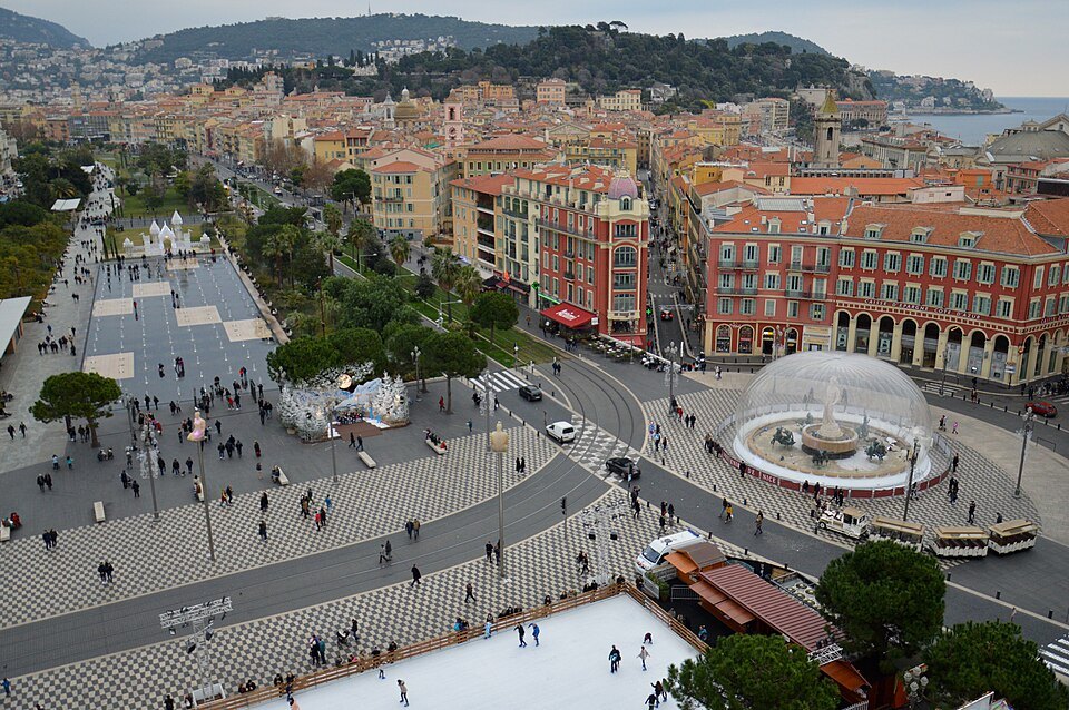 Nice, Place Masséna de la Grande Roue