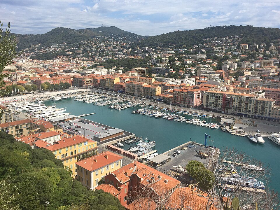 Port Lympia from Parc de la Colline du Château